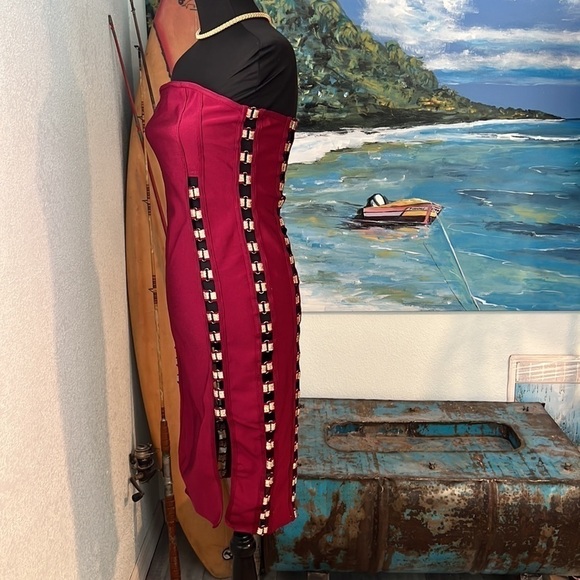 (HEAVY)Fashion Nova,Stunning & Unique, Stuck In My Head,Strapless Dress, Stretch - Picture 9 of 14